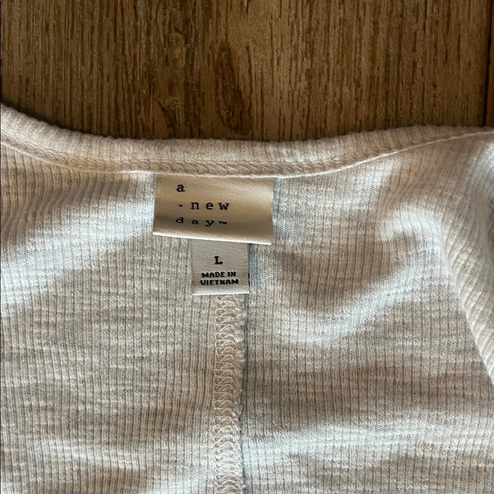 A New Day Cream Ribbed Cardigan